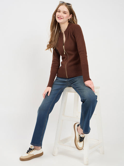 Madame Double Wash Whiskered Flared Denim Jeans