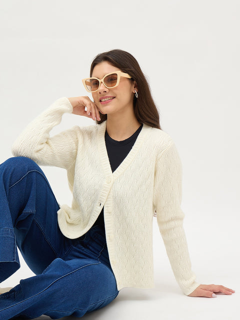 Madame Off White Cardigan
