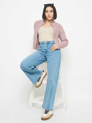 Madame Light Blue Straight Fit Jeans