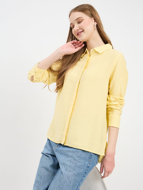 Madame Textured Rayon Blend Shirt
