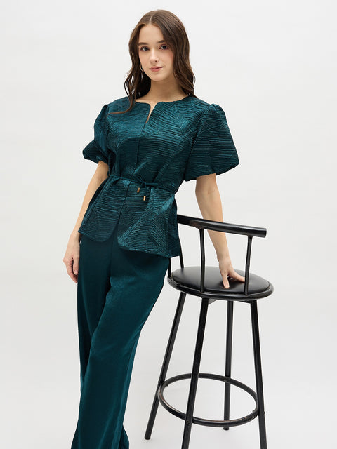Madame Designer Teal Co-ord Set