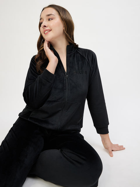 mSECRET Black Mock Neck Night Suit