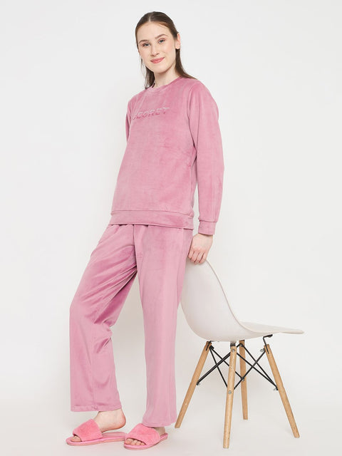 mSECRET Onion Pink Crew Neck NIght Suit