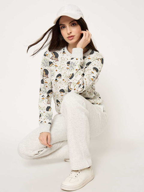 mSECRET Ecru Cotton Night Suit
