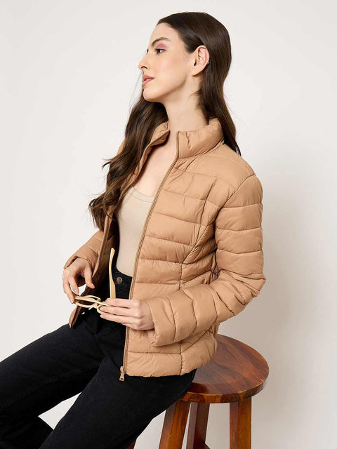 Madame Quilted Khaki Puffer Jacket