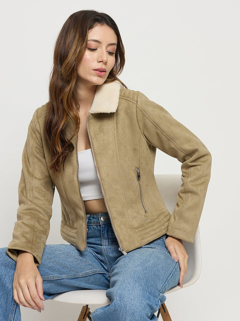 Madame Sand Collared Full Sleeve Short Jacket