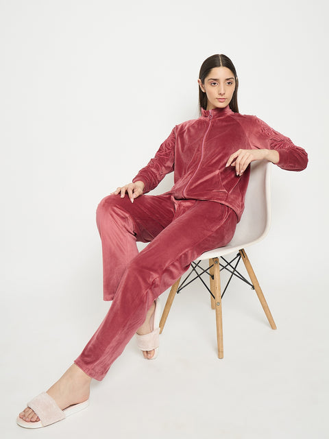 mSECRET Brick Mock Neck Night Suit