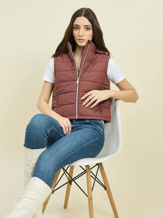 Madame Sleeveless Quilted Jacket with Hood