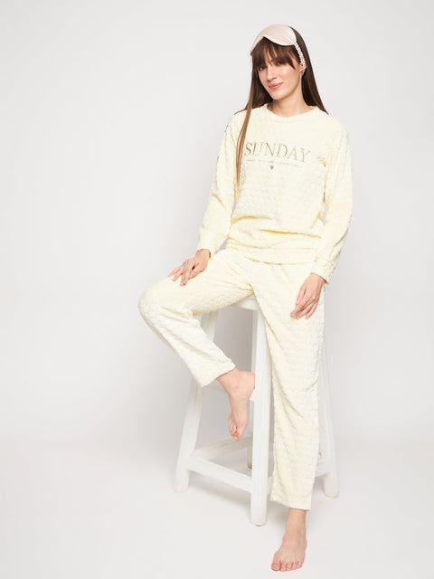 mSECRET Yellow Round Neck Nightsuit