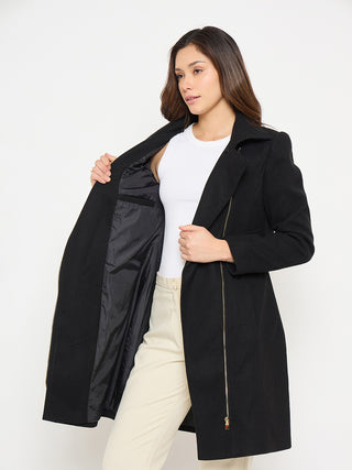 Madame Shirt Collar Long Coat
