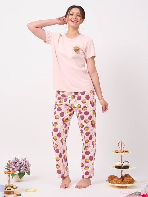 mSECRET Peach Cotton Pyjama Set