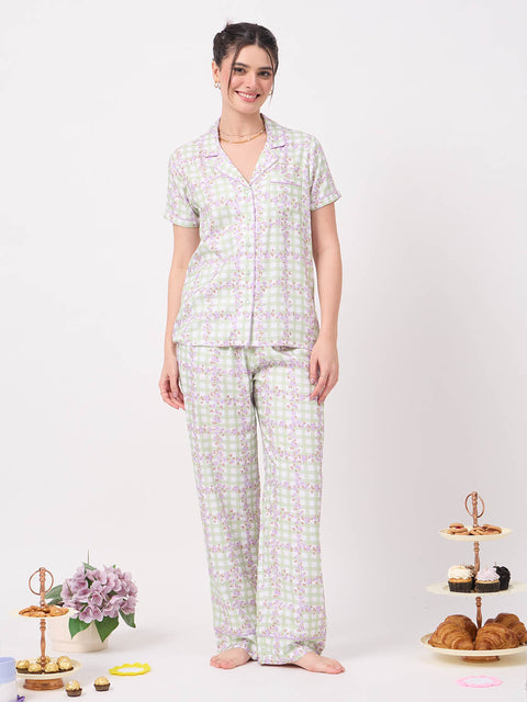 mSECRET Mint Rayon Night Suit