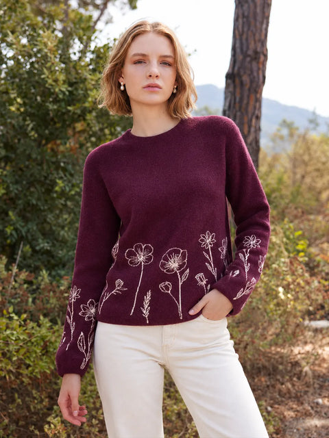 Madame Purple Knitted Sweater