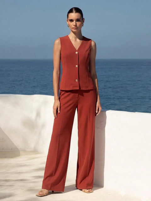 Madame Rust Vestcoat Co-ord Set