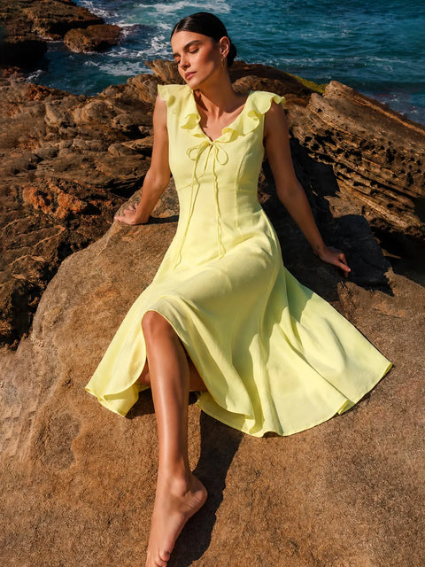 Madame Lemon Rayon-Blend Dress